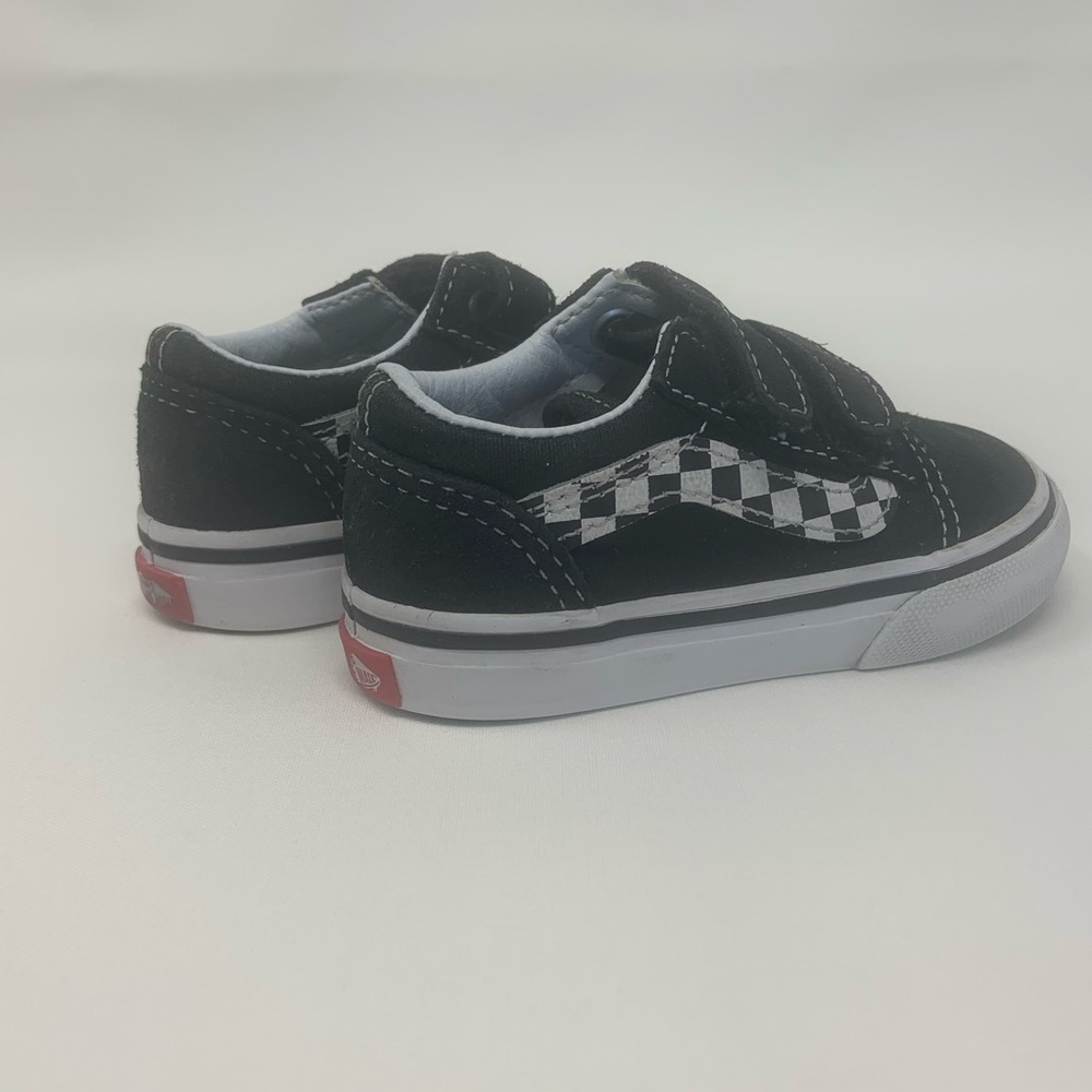 Vans Sneakers Hook & Loop Toddler White Black 5